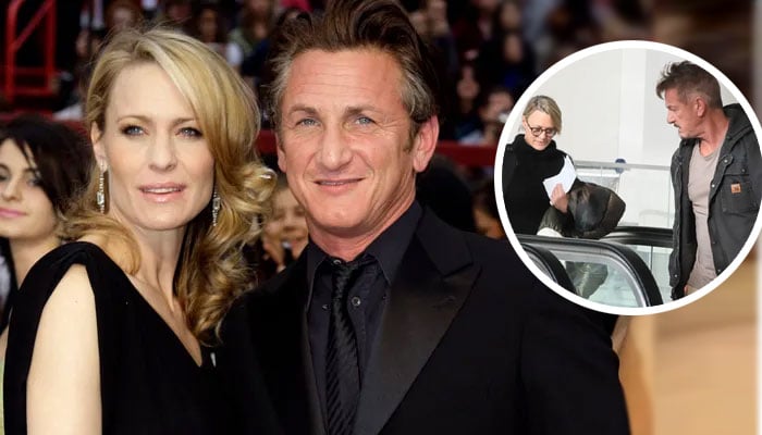 Sean Penn and Robin Wright spotted first time together after divorce 13  years ago