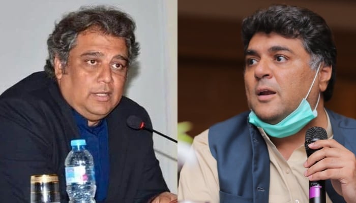 A combo of PTI leaders Ali Zaidi (left) and Bilal Ghaffar. — Twiter/File