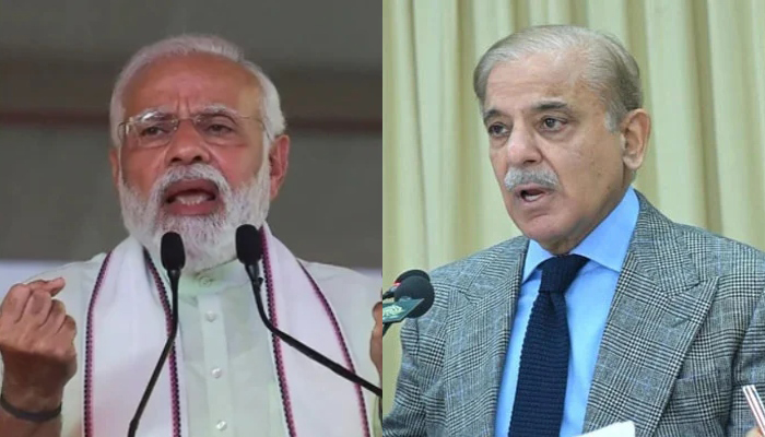Indian Prime Minister Narendra Modi (left) and Prime Minister Shehbaz Sharif. — AFP/PID/File