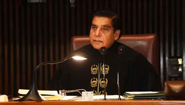 Speaker Raja Parvez Ashraf chairs a session of the National Assembly in this file photo. —APP