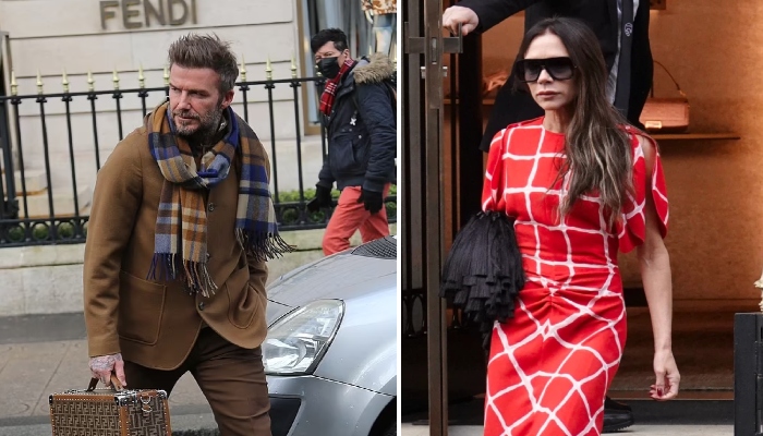 Beckhams family surprise onlookers in Paris ahead of Dior fashion show