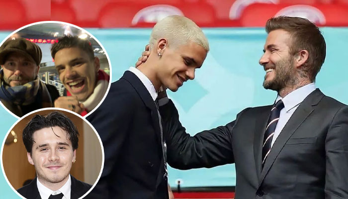 David Beckham engages in fun banter with son Romeo, Brooklyn Beckham chimes in