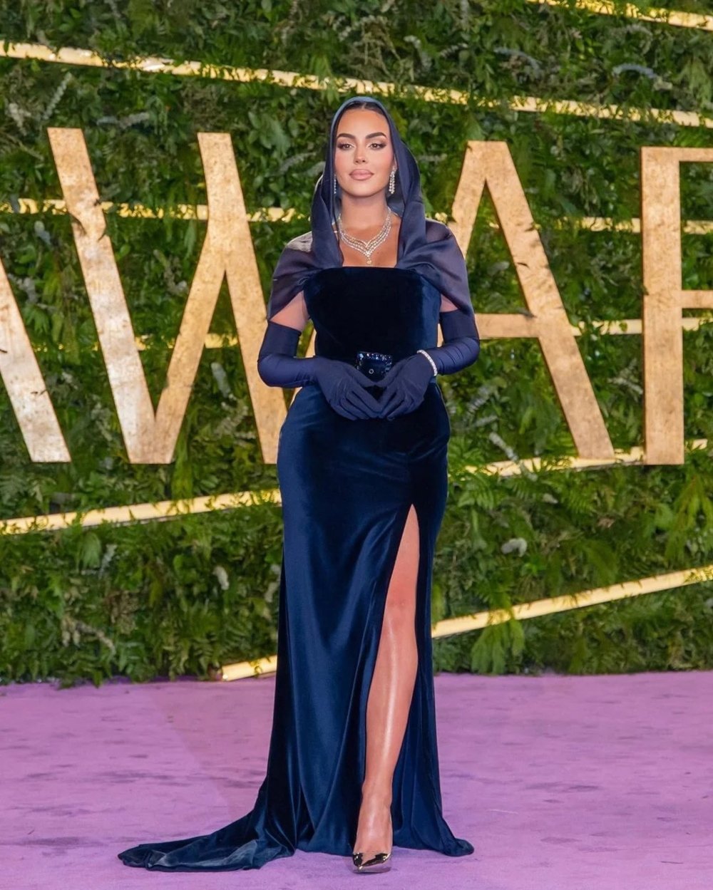Georgina Rodriguez menghadirkan pesona pada upacara Joy Awards 2023 di Riyadh