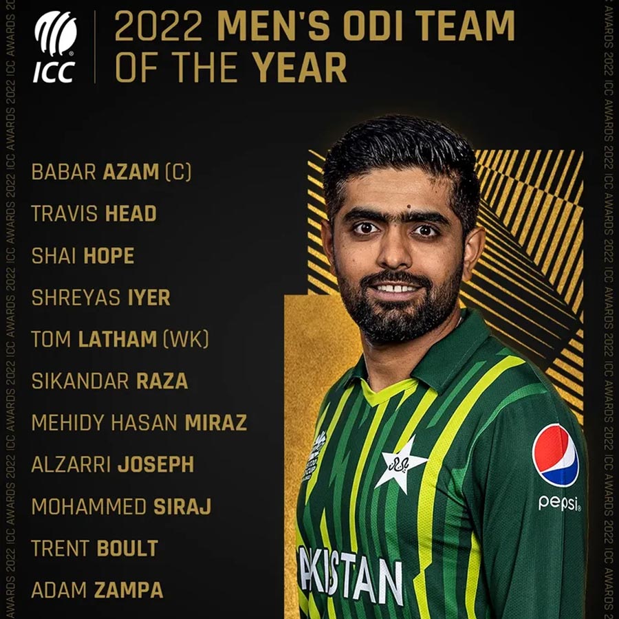 ICC ODI Team of the Year 2022 — ICC
