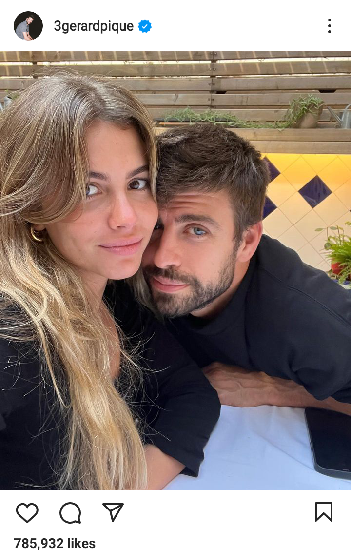 Gerard Pique shares first pictures with girlfriend Clara Chia Marti after Shakira diss track