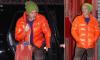 Brad Pitt steps out in bright orange coat alongside George Clooney in NYC 