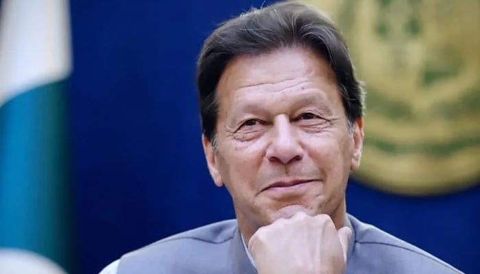 PTI Chairman Imran Khan gestures in this undated photo. — Instagram/imrankhan.pt