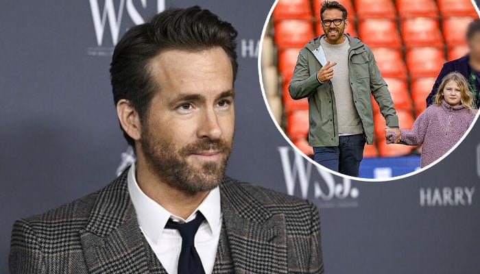 Ryan Reynolds makes rare appearance with daughter James at Wrexham soccer game