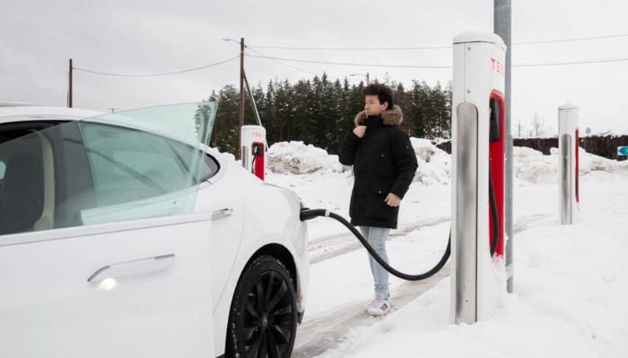 Tesla owner Philip Benassi used to panic when his battery gauge dropped on deserted country roads.— AFP/file