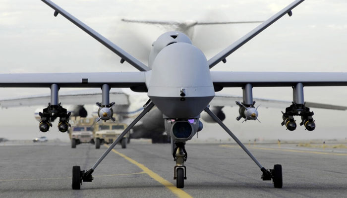 An armed MQ-9 Reaper unmanned aerial vehicle, or drone. — AFP/File