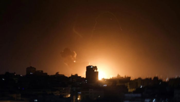 Israel warplanes strike Gaza after intercepting a rocket fired by Palestinian militants from the territory.— AFP/file