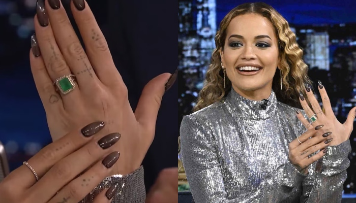 Rita Ora shows off huge emerald wedding ring after confirming marriage to Taika Waititi