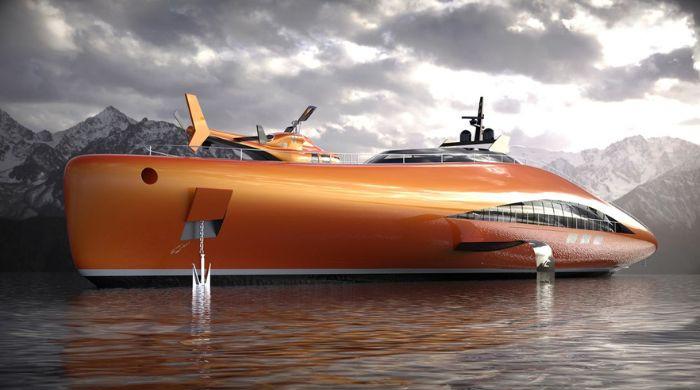 This brilliant 'flying' superyacht could soon sell for $86 million