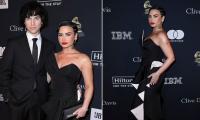 Demi Lovato Oozes Glam In Black As She Attends Pre-Grammy Gala With Jordan Lutes