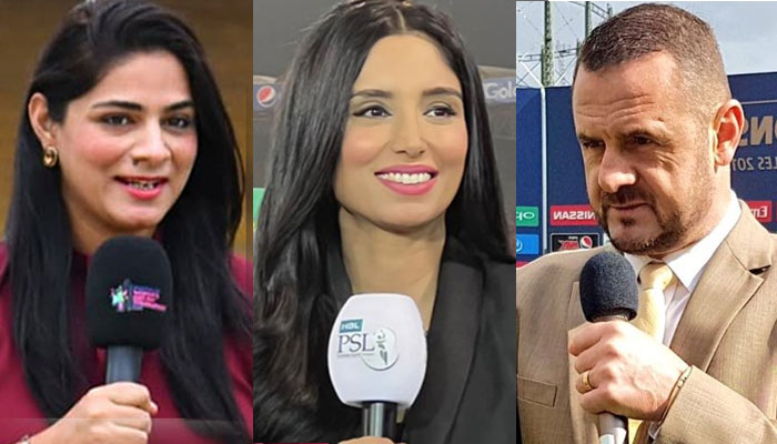 Zainab Abbas, Marina Iqbal and Simon Doull. — Facebook/ICC/File