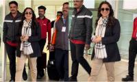 Juhi Chawla Arrives Jaisalmer To Attend Siddharth And Kiara's Wedding