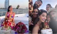 Nora Fatehi flaunts her dancing skills to friends on her 31st birthday