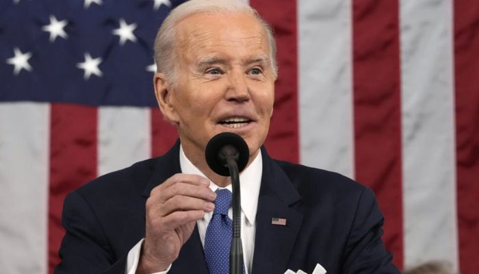 US President Joe Biden gave as good as he got in an unusually boisterous State of the Union address.— AFP/file