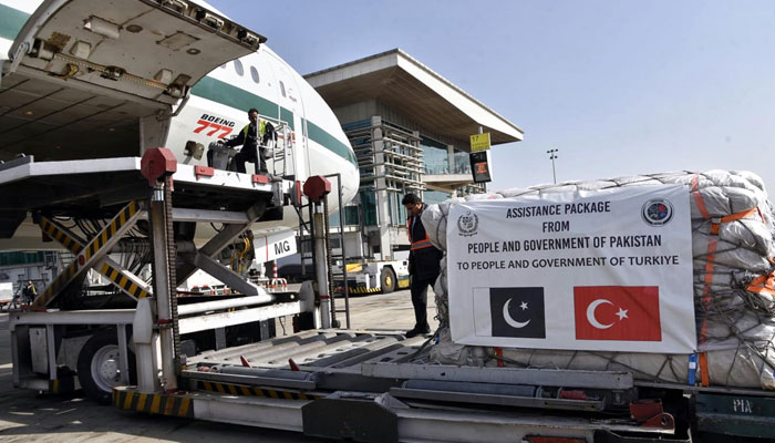 The NDMA dispatched another consignment of 16.5 tons to Turkey on February 10, 2023. - PID