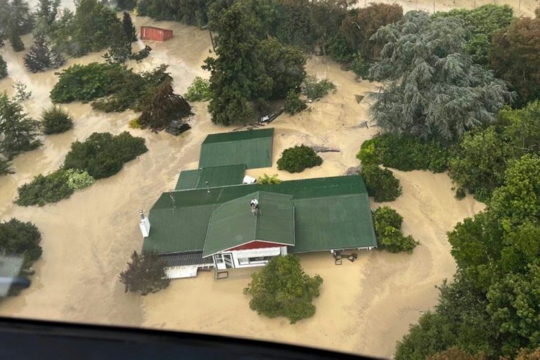 New Zealand has declared a national state of emergency as severe tropical storm Gabrielle swept away roads, inundated homes and left tens of thousands of residents without power. — New Zealand Defence Force/AFP