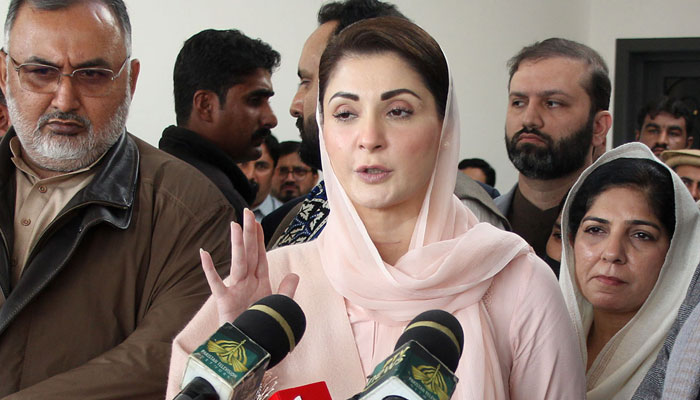 PML-N Senior Vice-President and Chief Organiser Maryam Nawaz addresses a press conference on February 2, 2023. — Online