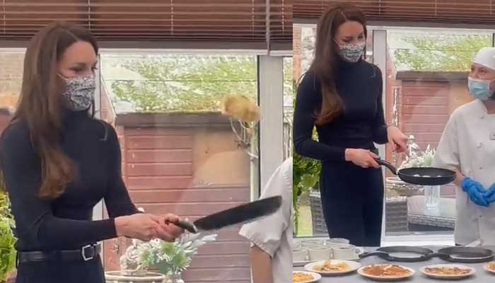 Video lucu Kate Middleton membalik pancake menjadi viral