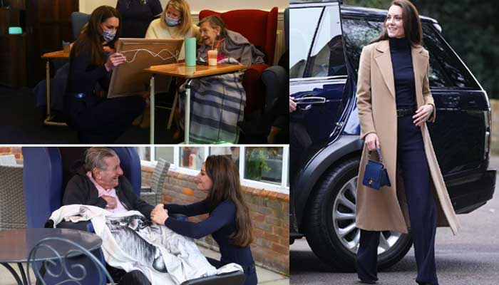 Kate Middleton spends time with elderly residents at Oxford House Nursing Home