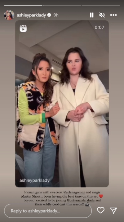 Selena Gomez posts fun TikTok with Ashley Park as she joins ‘Only Murders in the Building’ cast
