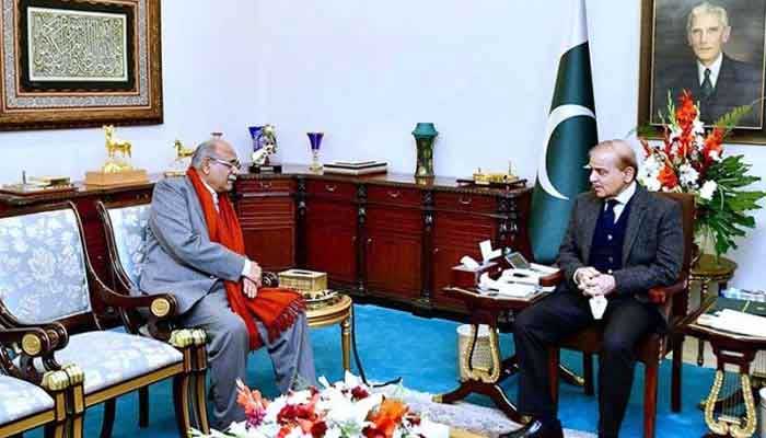 Chairperson of PCB Interim Management Committee Najam Sethi called on Prime Minister Shehbaz Sharif on January 31, 2023. — APP