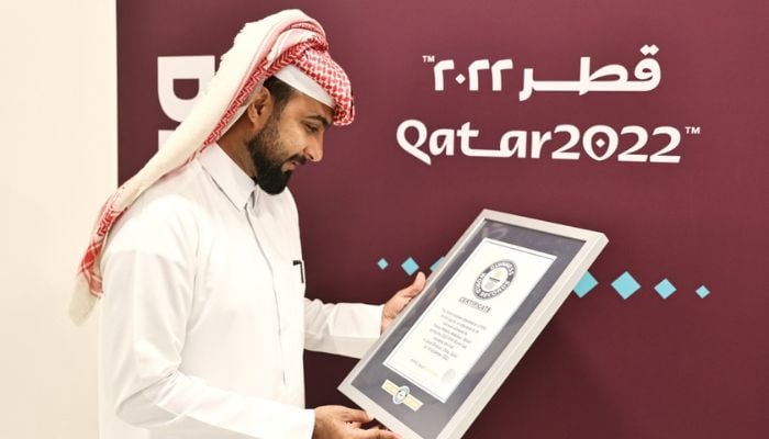 Hamad Abdulaziz holds record for most matches attended at a single football FIFA World Cup by an individual.— The Peninsula Qatar