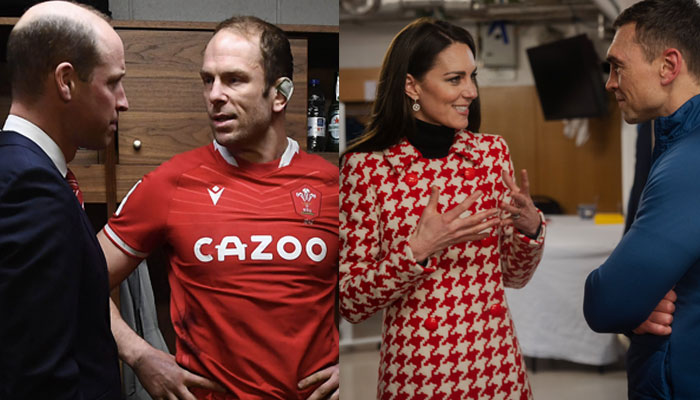 Kate Middleton, Prince William share BTS photos as they visit Wales and England teams