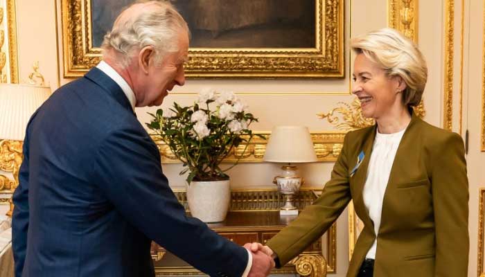 King Charles holds crucial meeting with Ursula von der Leyen after Brexit deal on Northern Ireland