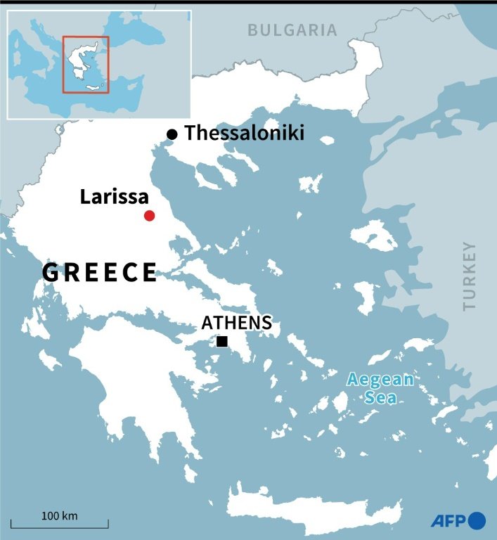 Greece train accident. — AFP