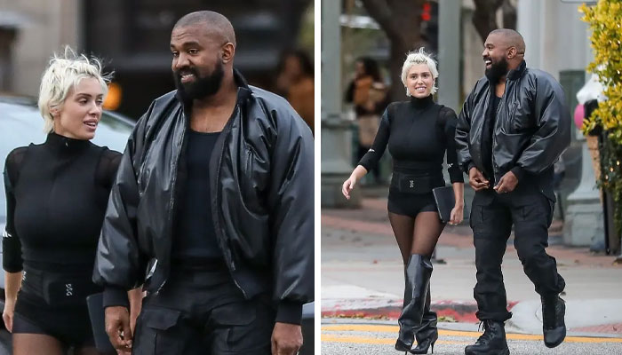 Kanye West, Bianca Censori cheerfully walk to their dinner date in California