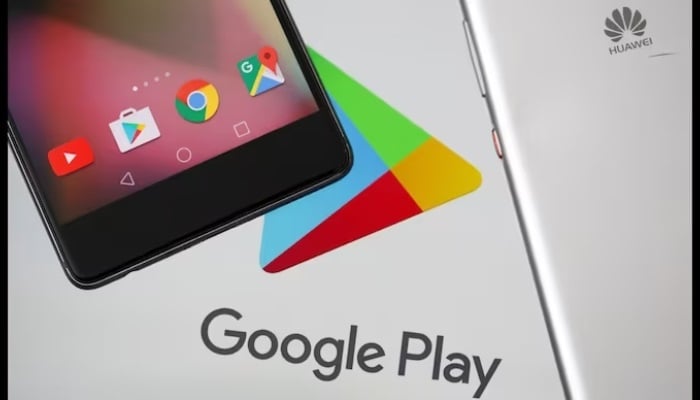The image shows a Google Play Store logo.  – Reuters/File