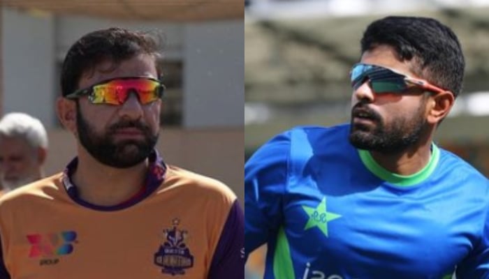National side all-rounder Iftikhar Ahmed (left) and captain Babar Azam. — Instagram/@iftiahmed221/@babarazam