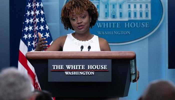 White House spokeswoman Karine Jean-Pierre. AFP