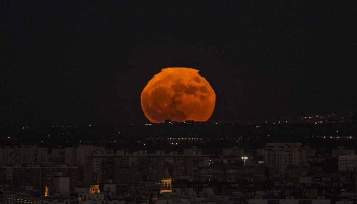 The supermoon over Seville in 2016.— AFP/file