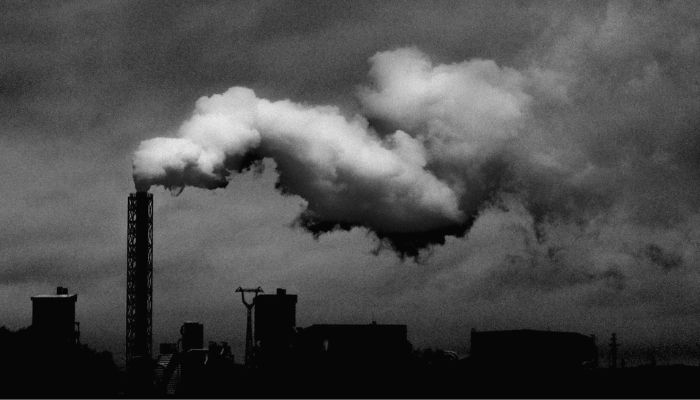 Monochrome photo of industrial plant.— Pexels