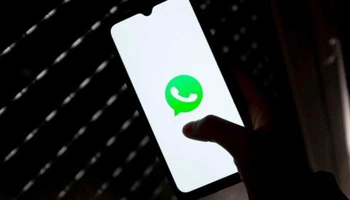 A representational image of the WhatsApp logo seen on a smartphones screen. — AFP/File