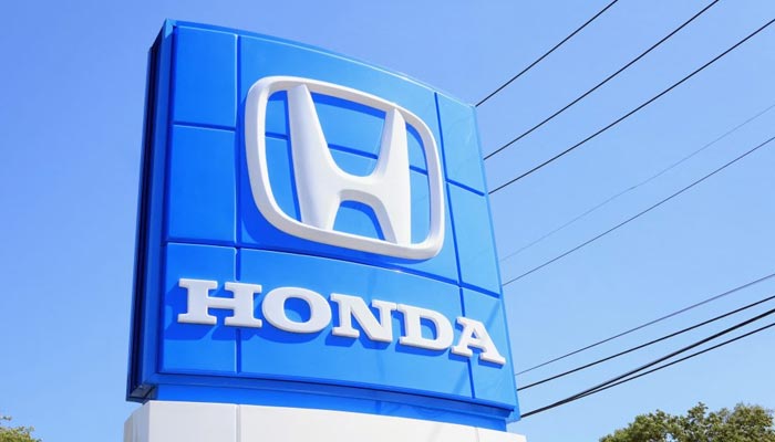 An undated image of the Honda Atlas Cars logo. — AFP/File