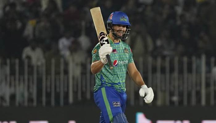 Multan Sultan Rilee Rossouw during the 27th match of the eighth edition of the Pakistan Super League (PSL) on March 10, 2023. — PSL