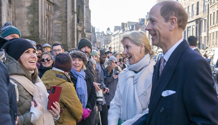 Prince Edward attends first reception as Duke of Edinburgh