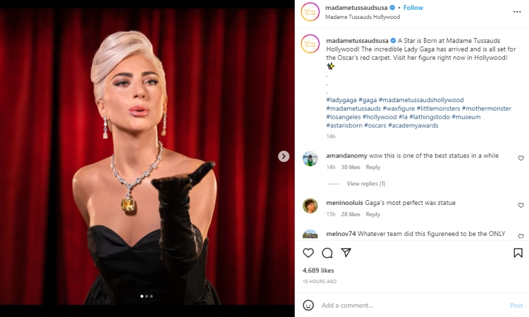Lady Gaga honored with Madame Tussauds wax figure in Hollywood ahead of 2023 Oscars