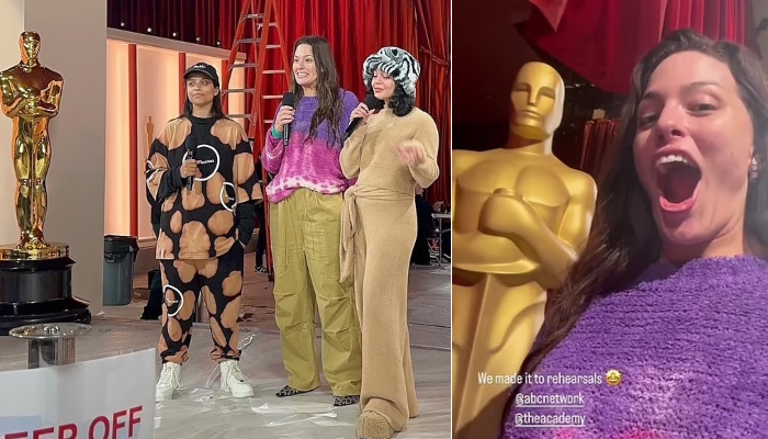 Ashley Graham shares fun behind-the-scenes snaps rehearsing to host Oscars pre-show