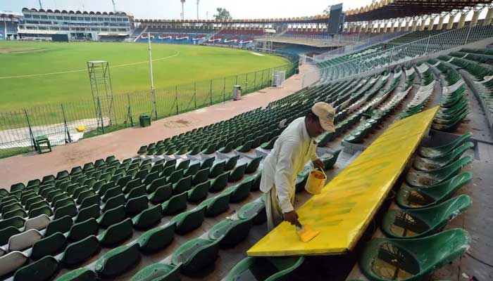 Kaddafi Stadyumu, Şubat 1984'ten beri PCB'lerin karargahı. — AFP/File