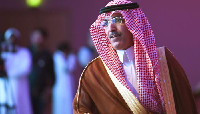 Saudi Minister of Finance Mohammed Al-Jadaan arrives to attends the Euromoney conference in the Saudi capital Riyadh on May 2, 2018. — AFP