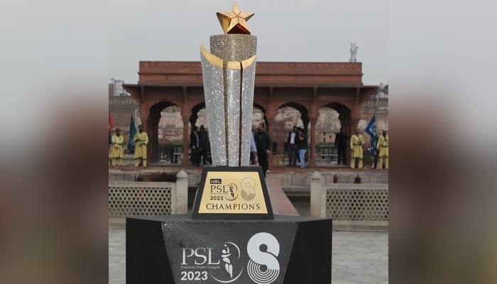 A representational image of the Pakistan Super League season eight trophy. — Twitter/TheRealPCB