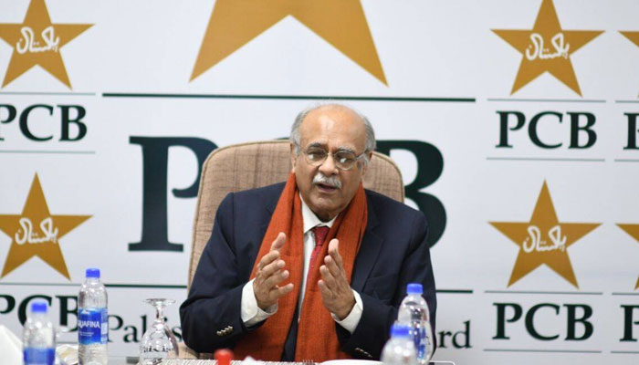 An undated image of the Pakistan Cricket Board (PCB) management committee chairman Najam Sethi. — AFP/File