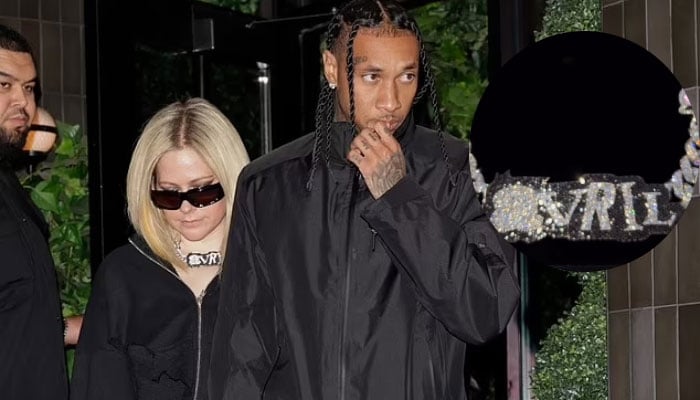 Tyga gifts a staggering $80K diamond pendent to girlfriend Avril Lavigne as romance grows